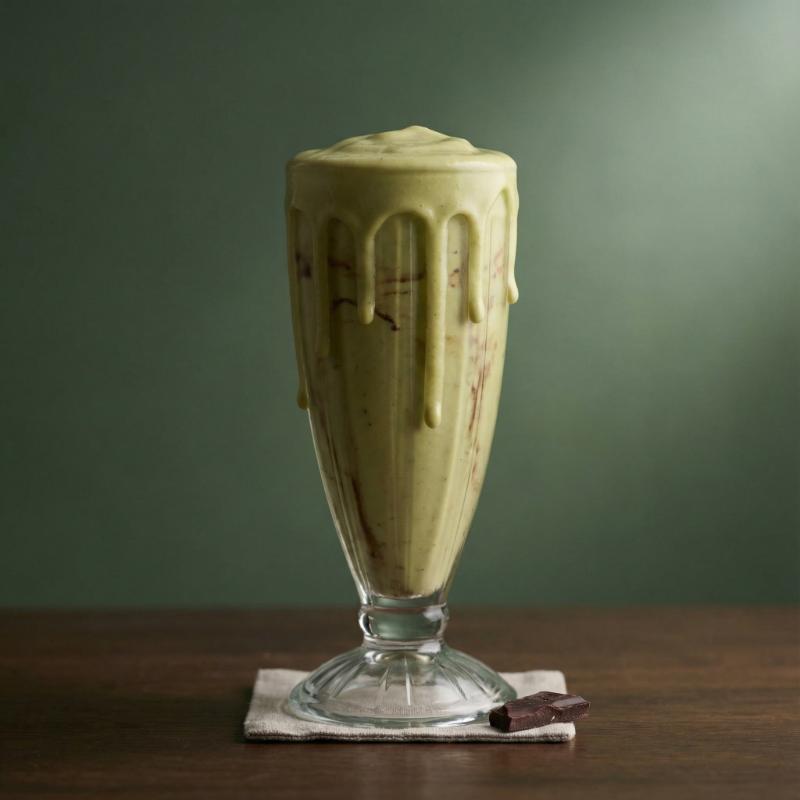 Avocado milkshake made fresh with Belgian chocolate in Ubud