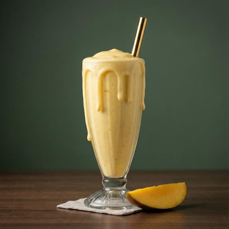Mango milkshake made fresh in Ubud